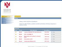 Tablet Screenshot of iwo.mazovia.edu.pl