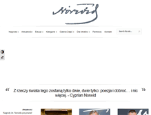 Tablet Screenshot of norwid.mazovia.pl