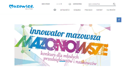 Desktop Screenshot of innowacyjni.mazovia.pl