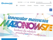 Tablet Screenshot of innowacyjni.mazovia.pl